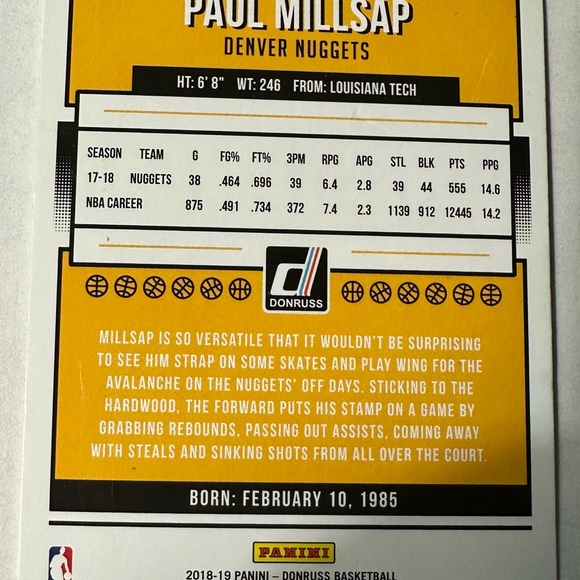 Panini Trading Card - Paul Millsap - Picture 2 of 2